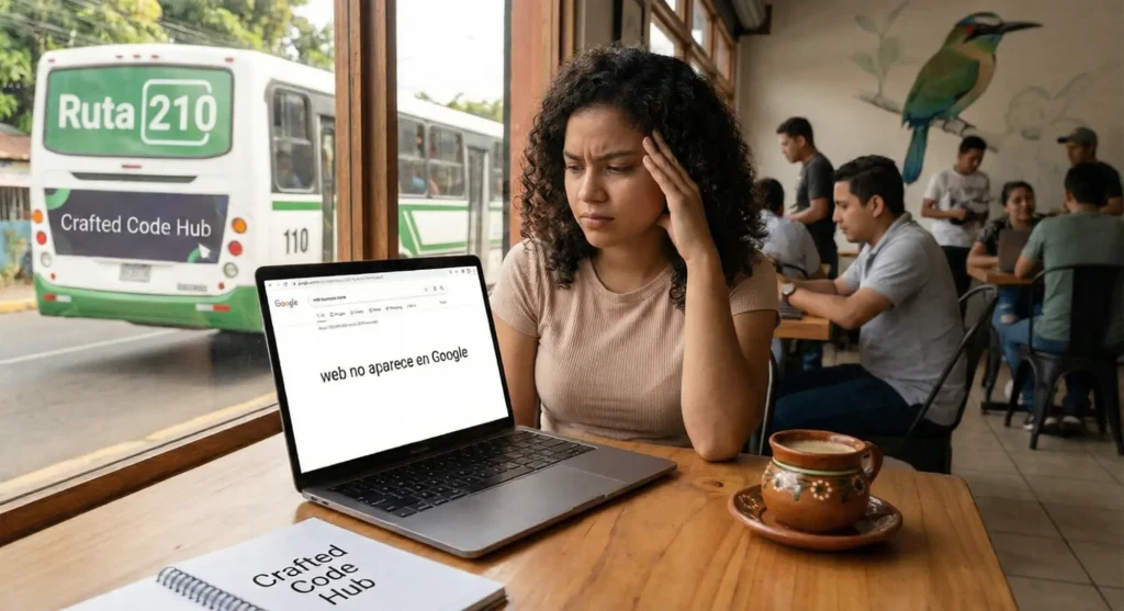 Gráfico explicando por qué mi web no aparece en Google