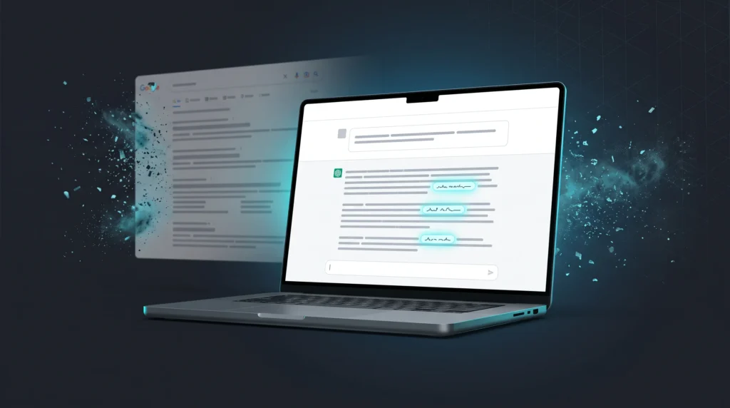 Cómo aparecer en ChatGPT: respuestas de IA reemplazando resultados de búsqueda tradicionales