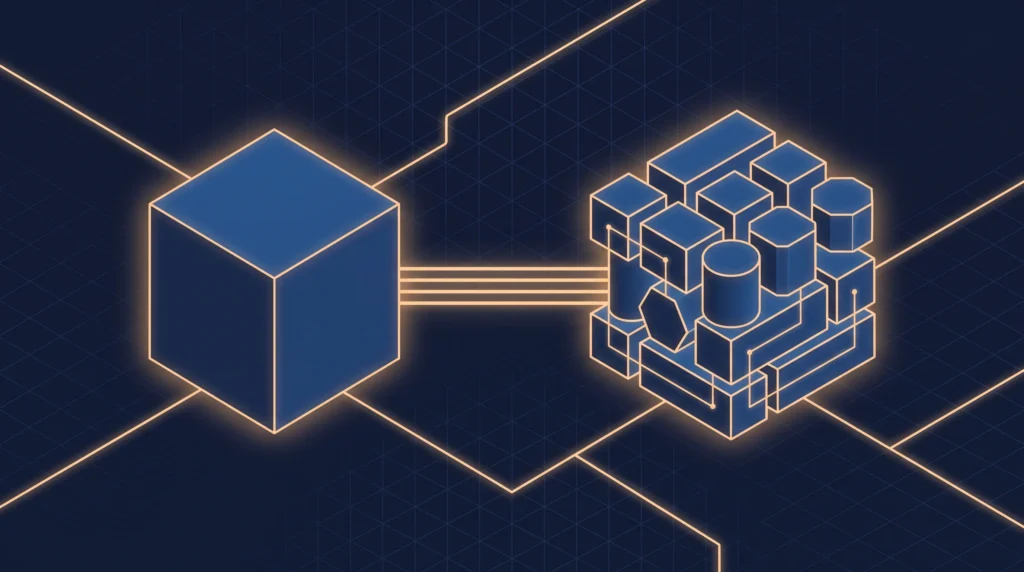 Arquitectura híbrida entre software enlatado y sistema a la medida